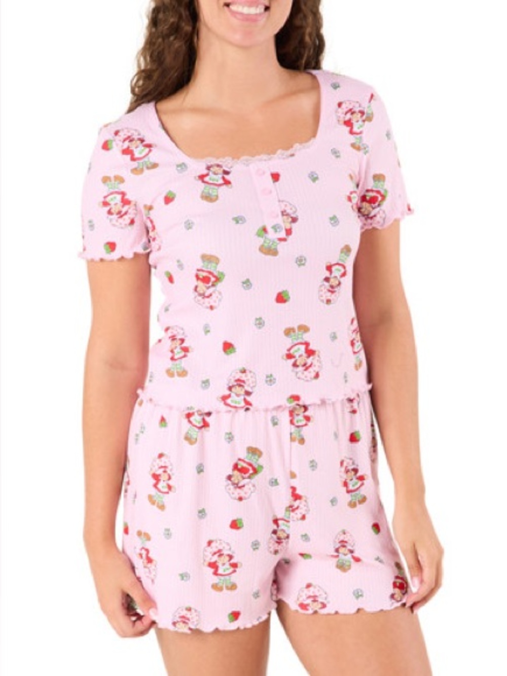 Strawberry Shortcake Women's 2-Piece Pajama Shorts Set